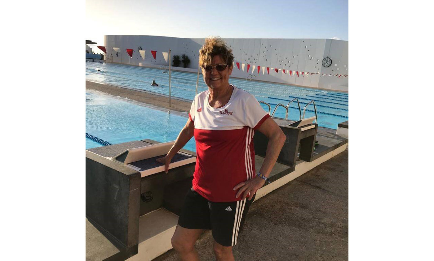 Annerose Trobisch im Trainingslager auf Lanzarote