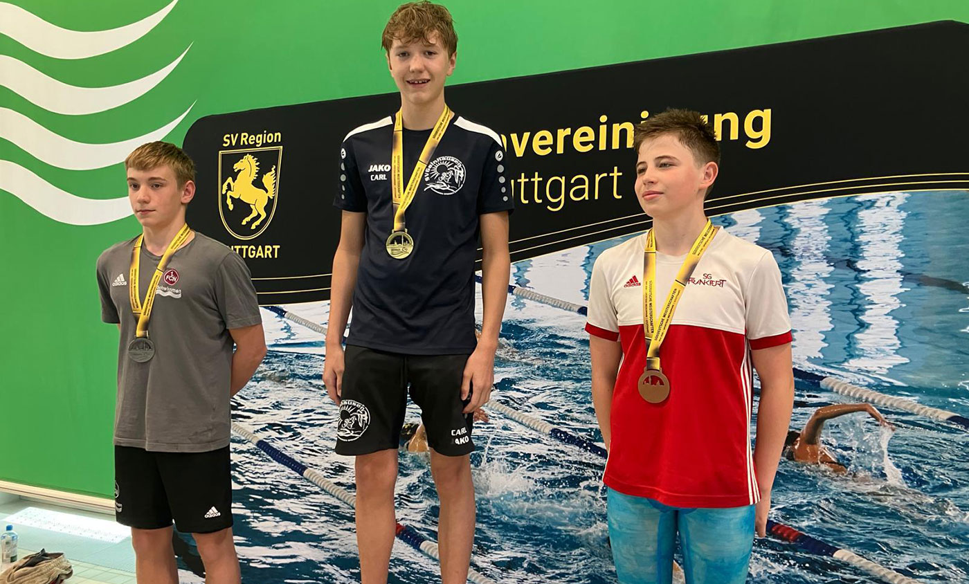 Carl Relecker (Platz 1 200 m Brust)