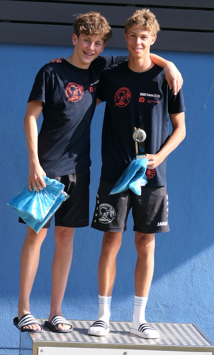 Mats Glock (l) und Felix Morlang (r) Ehrung Mehrkampf 2012 Mats Glock (l) und Felix Morlang (r) Ehrung Mehrkampf 2012